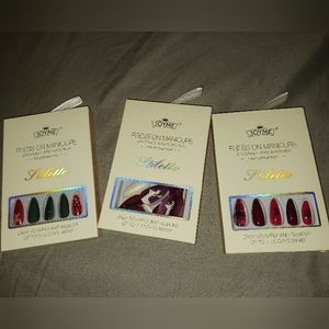 NWT!! 3 Sets of Christmas Press-On Nails